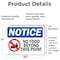 Signmission No Food Beyond This Point Sign With Symbol, 10 in W x Rectangle, Vinyl Decal OS-2PACK-NS-D-710-L-14559 - alternate 2